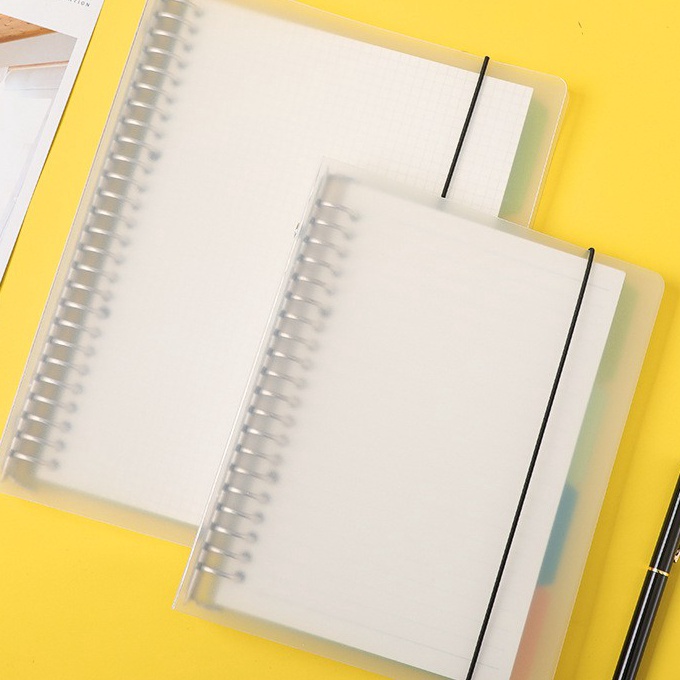 

[F.✉✔7H] Binder Note White Cover Transparant ( Dengan Isi / Tanpa Isi Loose Leaf ) - A5 & B5siaap.dikirim.!