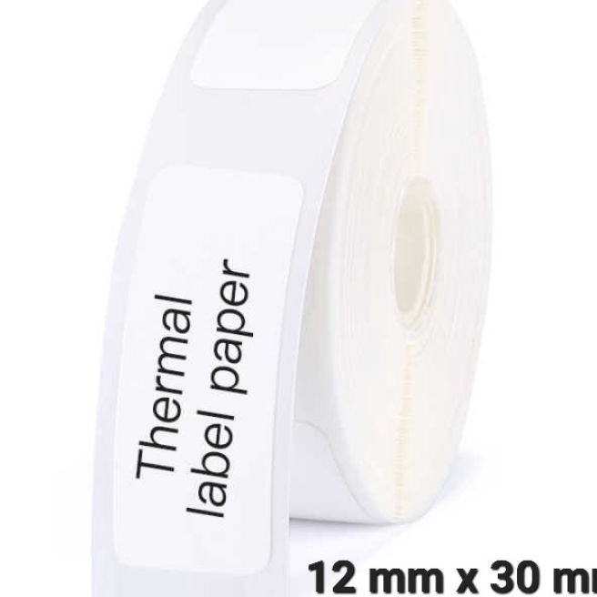 

(J-P➸❤14) label stiker thermal niimbot uk 12 mm x 30 mm dan 12 mm x 50 mm/ siapp.dikirim..!
