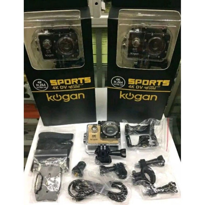 7A92 SATU SET  KAMERA SPORT CAM Kogan NON WIFI WATER RESIST / VLOG YOUTUBE GAMING SPORT ULTRA 6979