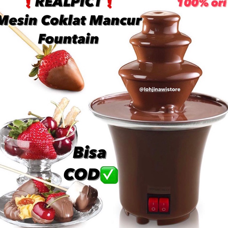SI (COD AKTIF) ORlGlN4L Mesin Coklat Mancur Chocolate Fountain Mesin Coklat Chocolate Fondue Fountai