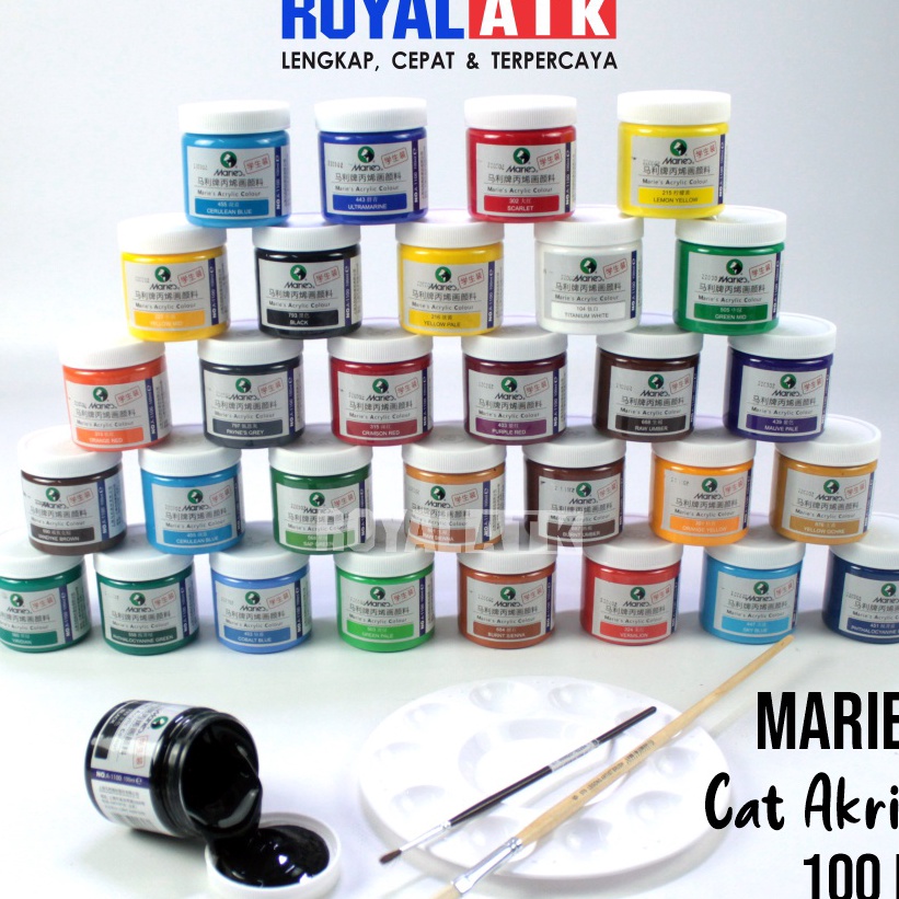 

(O-K☆»11> Maries Acrylic Paint / Cat Akrilik Maries 100ml/ langsung.kirim.!