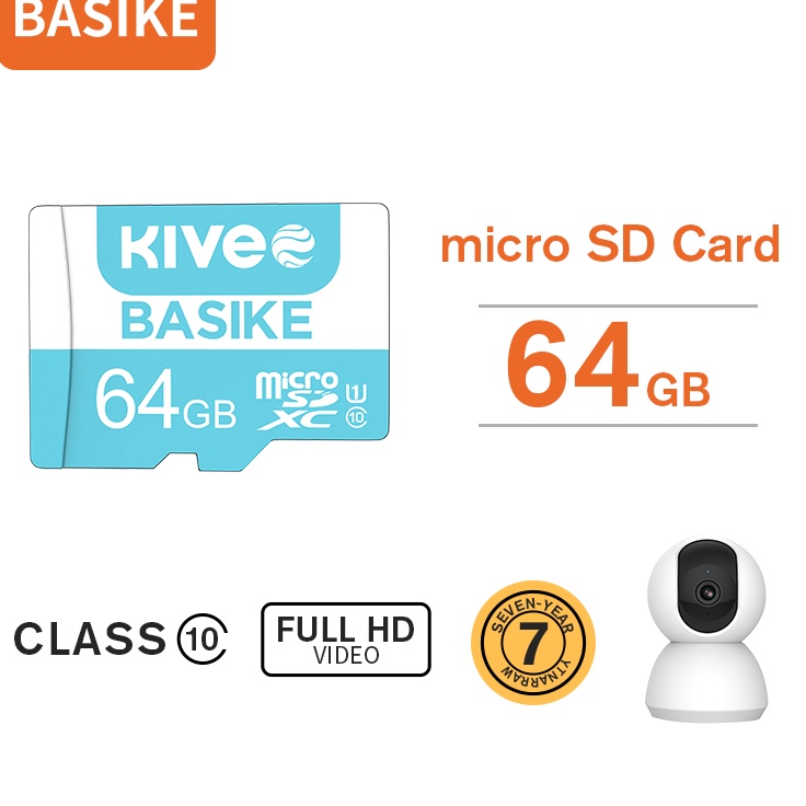 Tertarikh6H1t BASIKE Memory Card HP Kartu Memori SD Ultra 200MBps microSD Card 128GB/64GB / 32GB 4K 