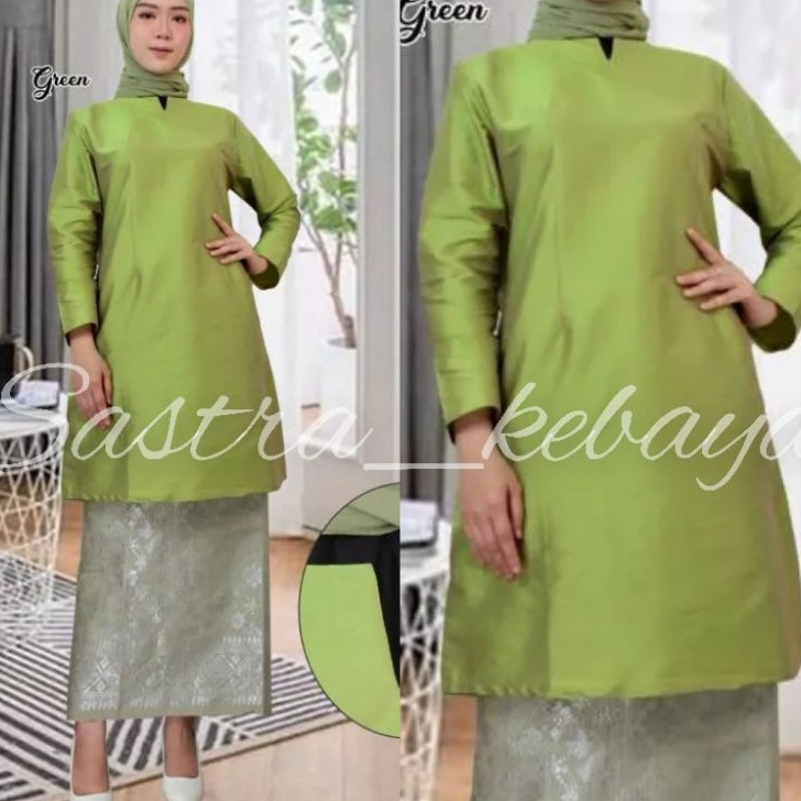 Bestseller2i2Hw Baju kurung taffeta polosan jumbo // atasan baju kurung taffeta melayu // atasan baj