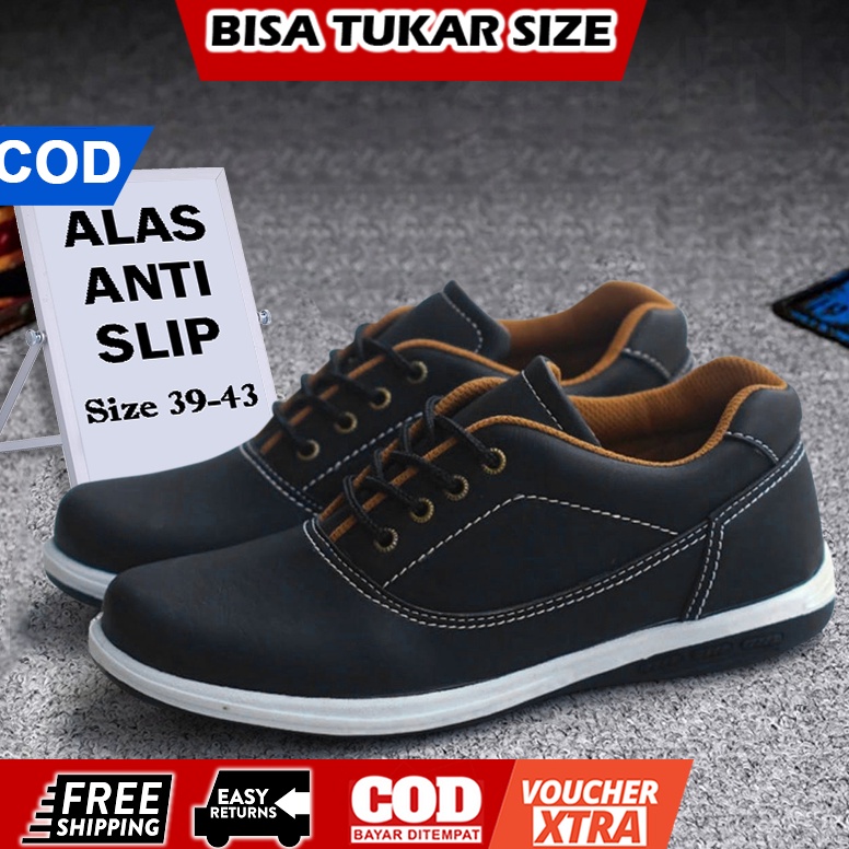 idHh6H1 Sepatu Slip On Pantofel Pria Kulit Pakalolo Original 100% A15