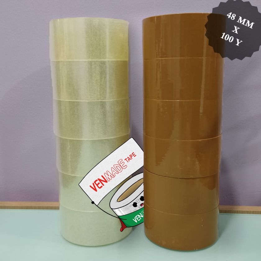 

(K-U☼✓2) 6 PCS LAKBAN BENING ATAU COKLAT 48 MM X 100 Y !! 1 SLOP ./ top.produuk.!