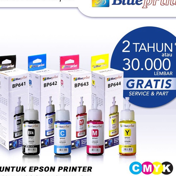 [LI-♪➸X] Tinta Epson Original BLUEPRINT 664XSP For Printer Epson L120, L220, L350 70ml  - Warnakekin