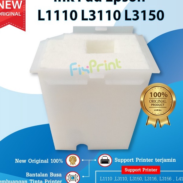 [㊖-0MN✪> Ink Pad Printer Busa Pembuangan Maintenance Box Epson L1110 L1210 L1250 L1256 L3100 L3101 L