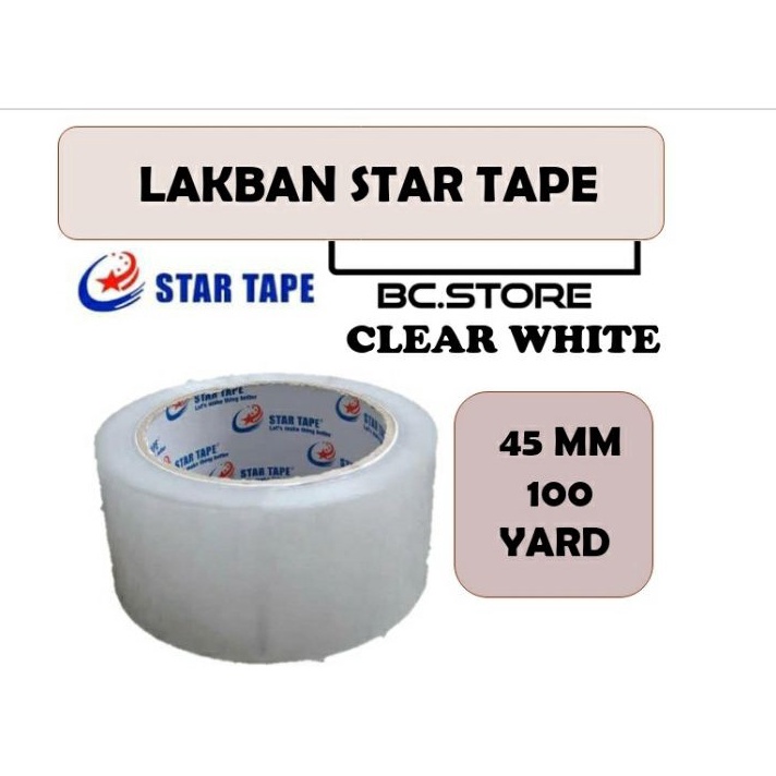 

[➲-ZML◆> LAKBAN ( 6 PCS ) 100 YARD X 45MM BENING LENGKET STAR TAPE KUALITAS TERBAIK MURAH #lakban #isolasi #selotip #tapeperekat #pengikatpelengket #superlengket #ringan #lakbanbogor #lakbanmurah #lakbanopp #lakbankualitasterbaik #perlengkapankantor -