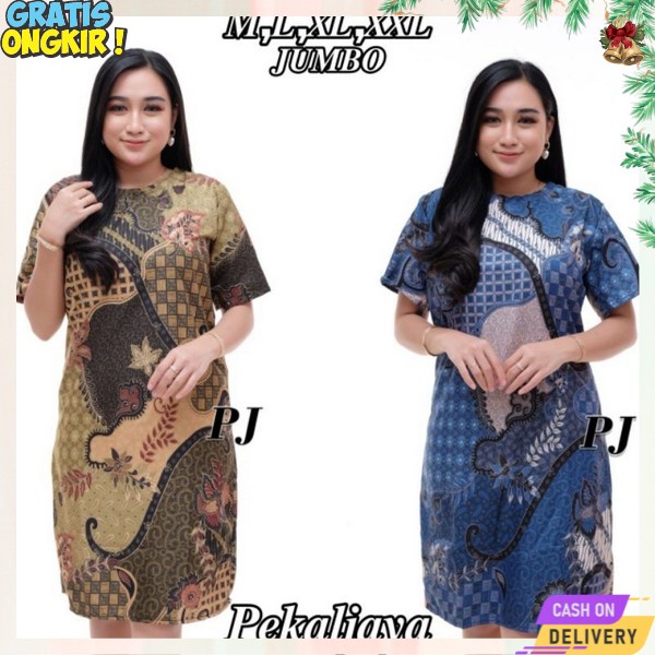 Dress Batok Premium Casual Dress Motif Bstik Drish Dresh Batik Wanita Gaun Natik Dree Natal Gaum Dre