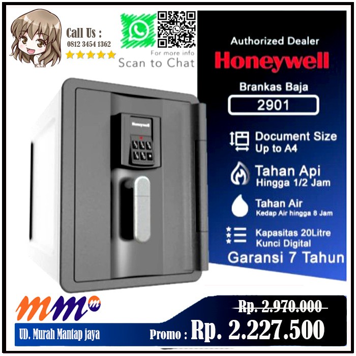 Terlaris Brankas Honeywell 2901, Brankas Tahan Api Dan Tahan Air