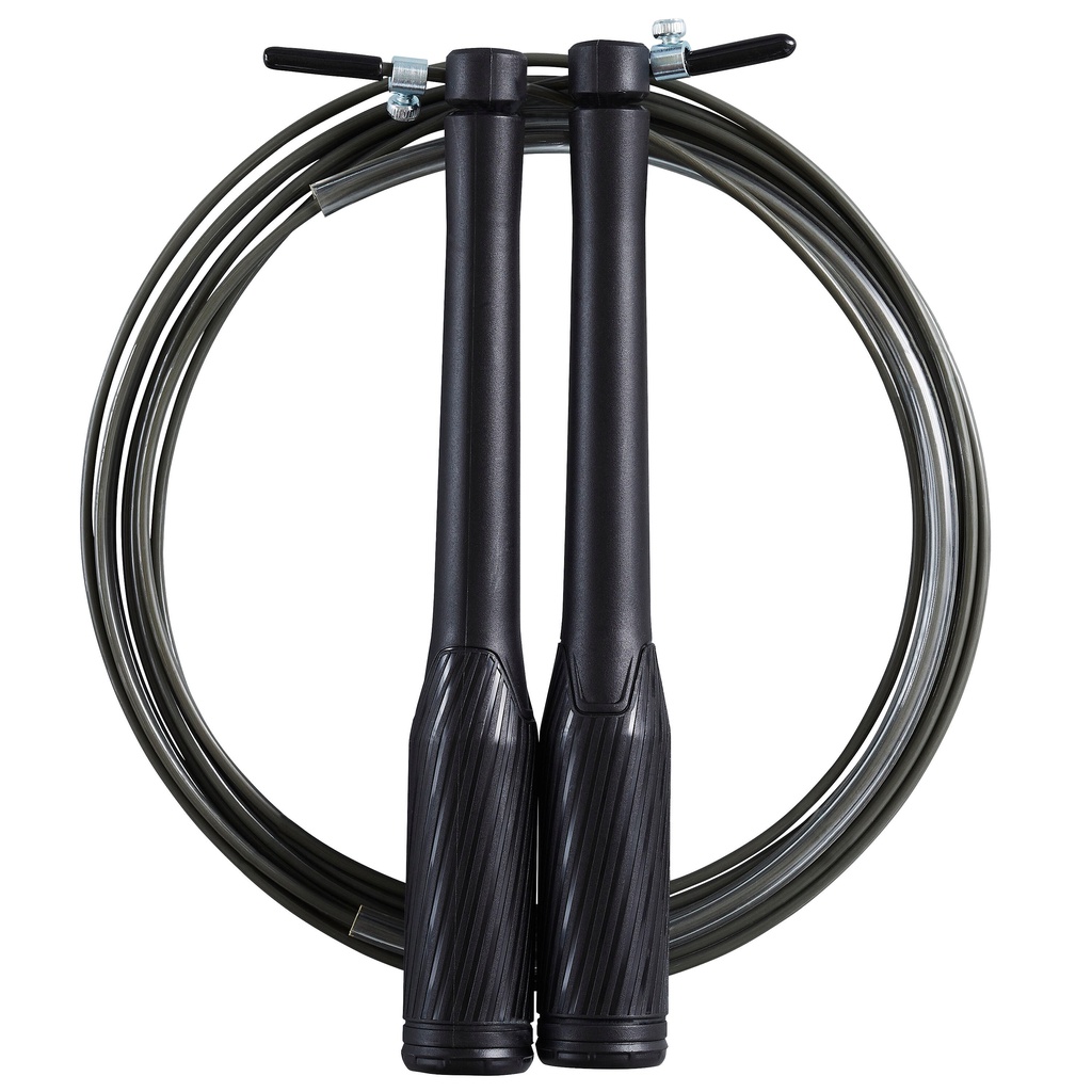 Decathlon DOMYOS Tali Skipping tipe Speed Rope Hitam - 8641821