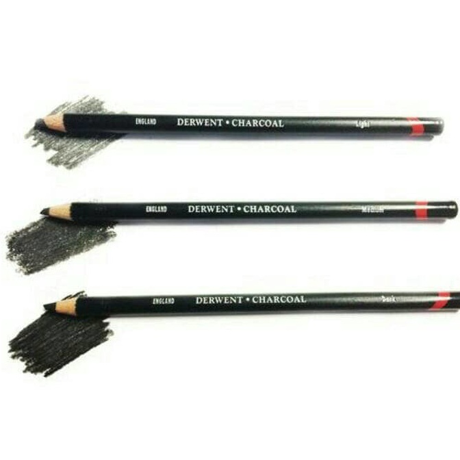 

Promo Besar Derwent Charcoal Pencil (Light, Medium, Dark) satuan 0J8