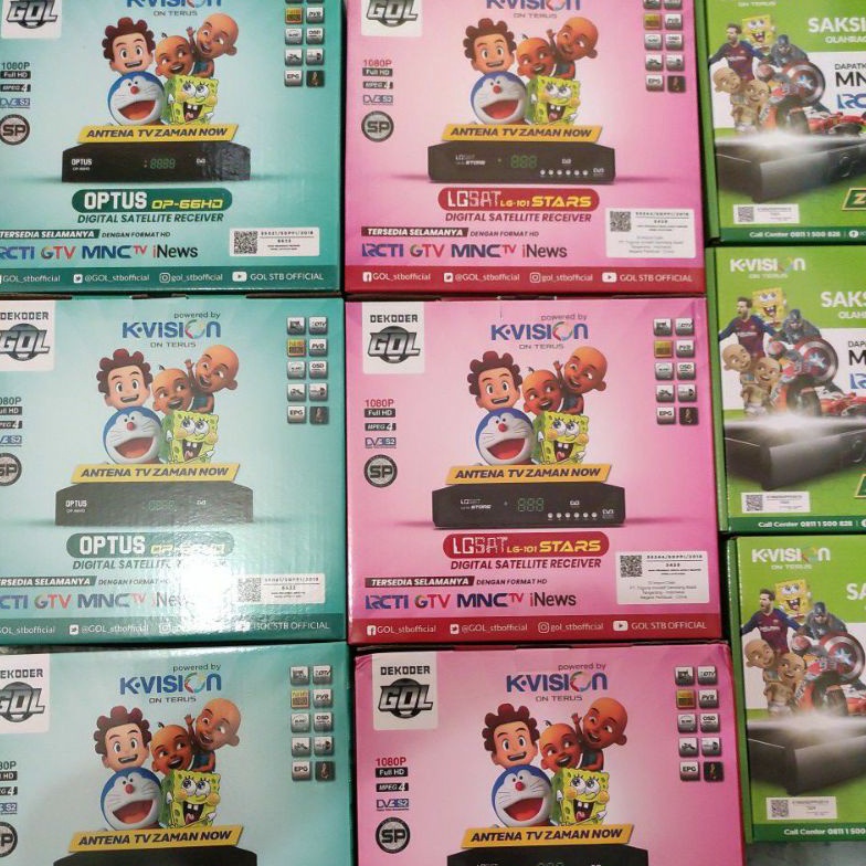 Receiver GOL(Gardiner,Optus 66,Lgsat 101) dan K Vision C2000 87