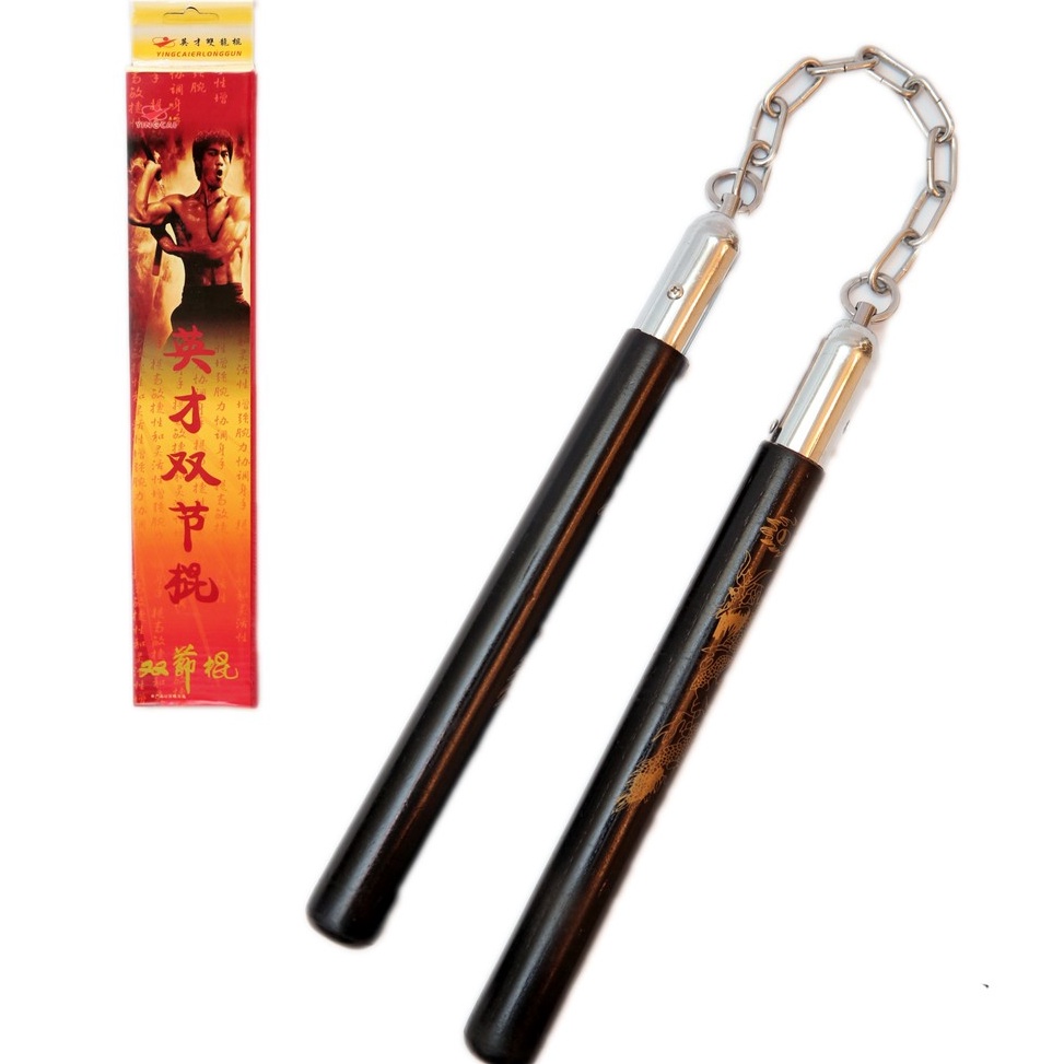 [CODEBARANG659SGI] nunchaku ruyung kayu naga double stick Weekday