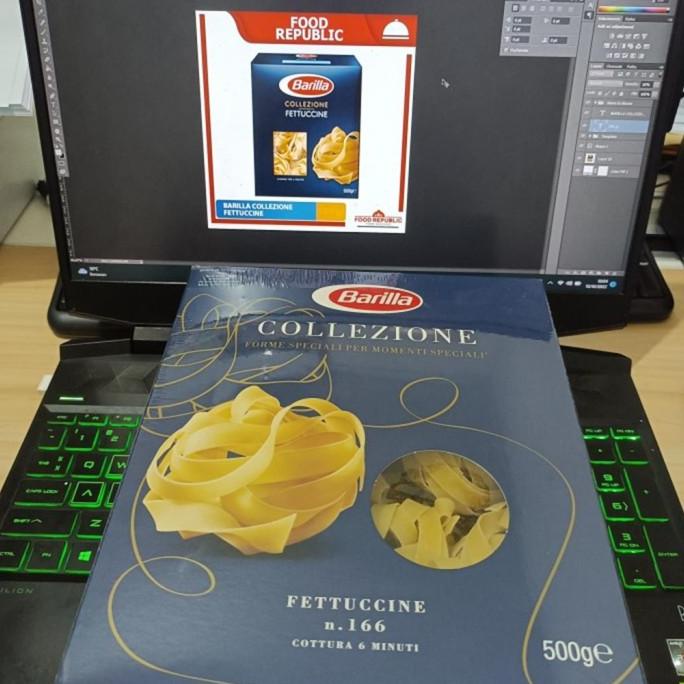 

jen Barilla Collezione Fettucine Pasta N.166 500 gr Gandum Durum Fetucini