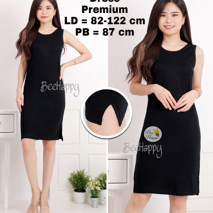 HOT SALE Dress Singlet / Tank Top Dress / Singlet Terusan / Tank Top Panjang Wanita.