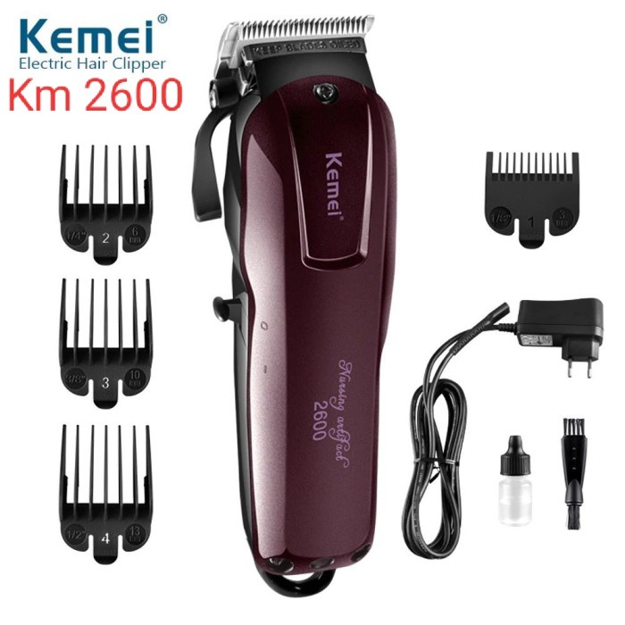 Bagus Kemei Km 2600 Electric Hair Clipper. Mesin Alat Cukur Rambut Cas Hot Sale