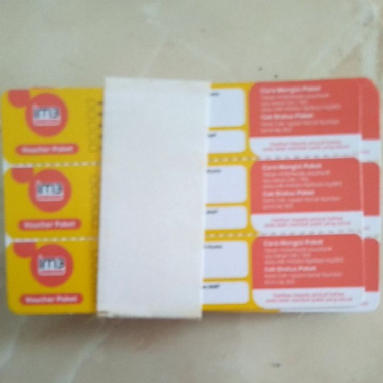 

[KODE GCKGE] 1 Ikat kertas voucher bahan inject Indosat