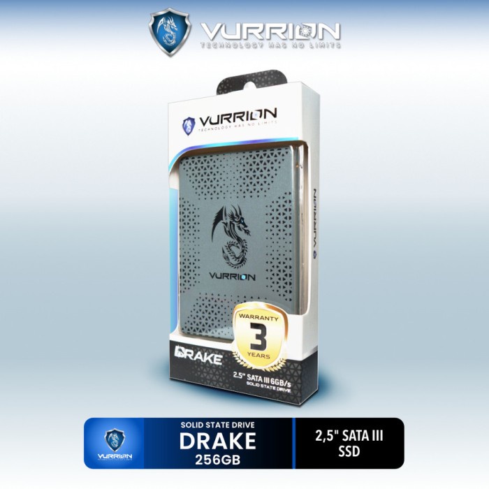 Ssd Sata / Ssd Vurrion - Vurrion 2,5'' Sata Drake Sata 256Gb