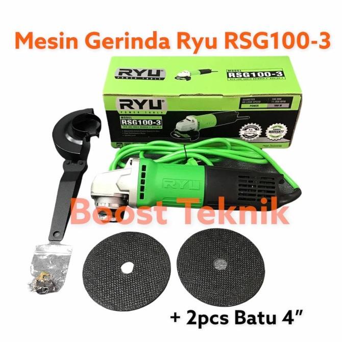 Mesin Gerinda Tangan Ryu 4 Rsg100-3 / Gerinda Ryu Rsg100-3