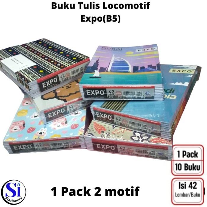 

BUKU TULIS LOCOMOTIF EXPO B5 42 LEMBAR 1 PACK ISI 10 PCS