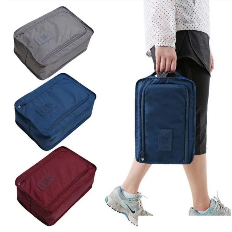 Tas Travel Tempat Penyimpanan Sepatu Sendal Pouch Travel Kotak Sepatu Waterproof