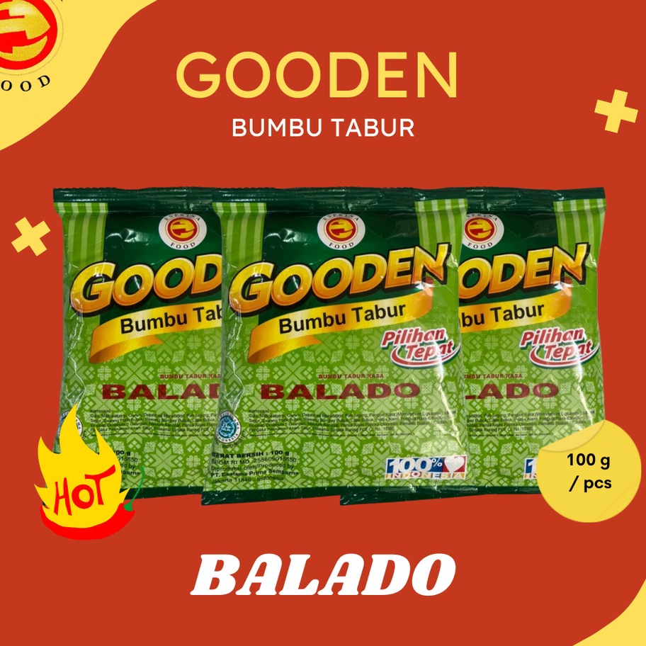 

Murah Banget Bumbu Tabur - GOODEN - Rasa BALADO - BALADO - Kemasan 100 gram