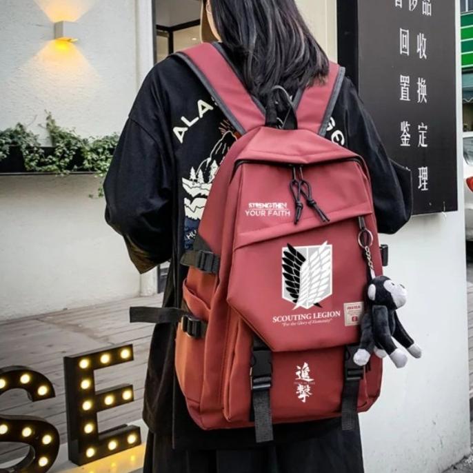 WANITA MONOKUMA PRIA ANIME RANSEL SEKOLAH SOLID DANGANRONPA TAS TAS RE RANTIHILMA6