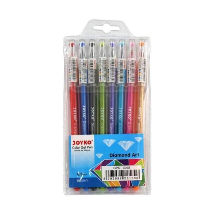 

PULPEN WARNA COLOR GEL PEN - JOYKO GPC-309S 8 WARNA