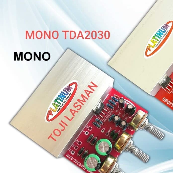 kit pcb speaker aktif tda 2030 tda2030 mono platinum