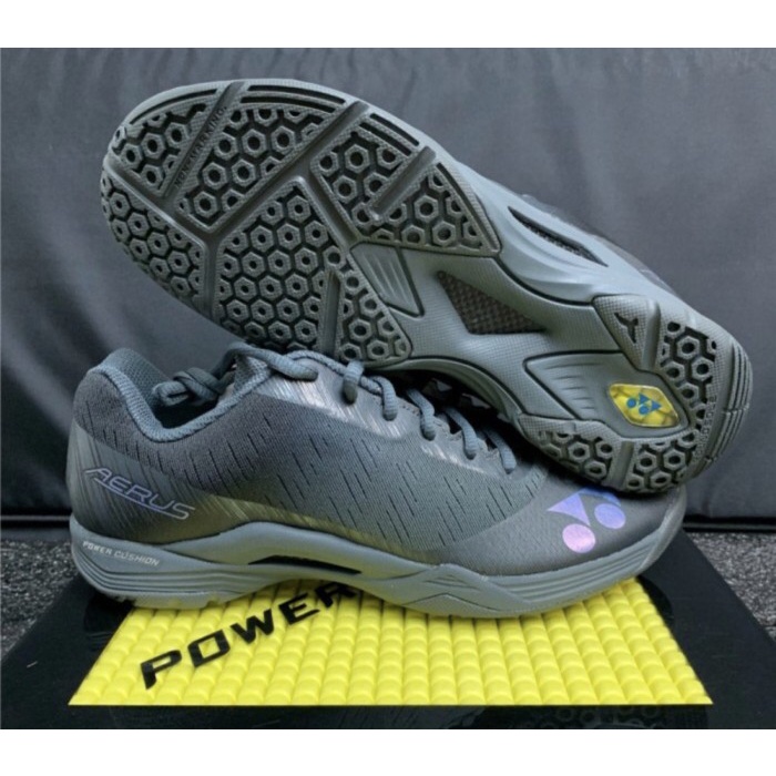 [Best Seller] Sepatu Badminton Yonex Aerus Z Men - Aerus Z Man Dark Grey Original Bisa Sameday
