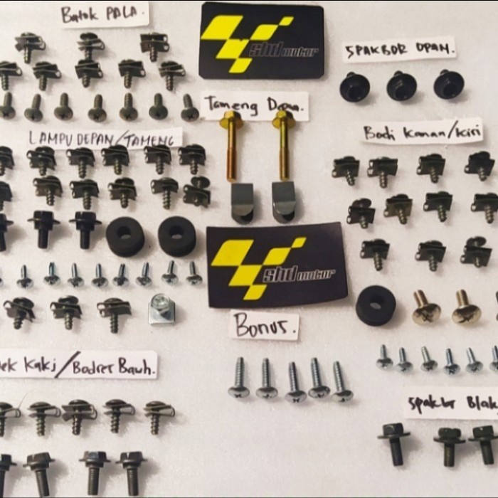 Baut Baud Full Set Body Bodi Yamaha Xeon Gt 125 2014-2016