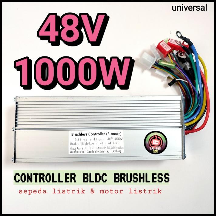CONTROLLER 48V 1000W BLDC BRUSHLESS SEPEDA LISTRIK MOTOR LISTRIK PART