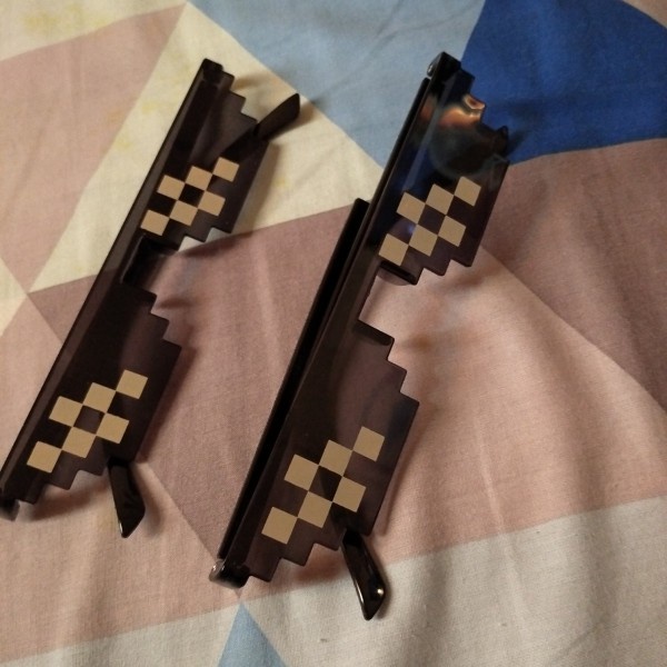 Murah Kacamata Hitam Anak Model Minecraft Mainan Kacamata Anak Minecraft NON COD