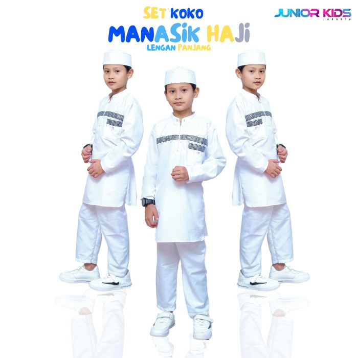 Murah setelan baju koko pakistan putih anak laki laki baju koko kurta putih NON COD