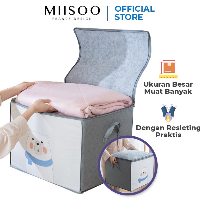 New MIISOO Storage Bag Pakaian Cloth Bag Multifungsi Storage Organizer Box Pakaian Box Penyimpanan P