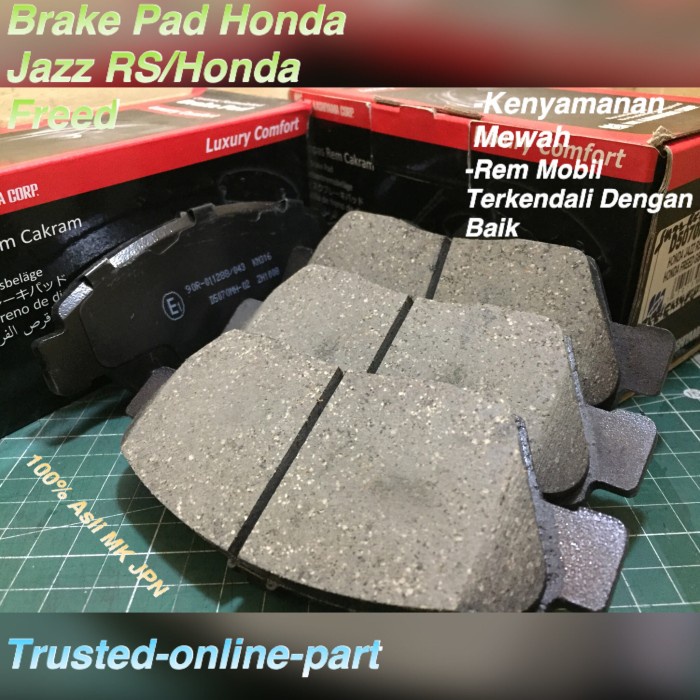 Kampas Rem Depan Jazz Rs 100% Asli MK JPN best buy