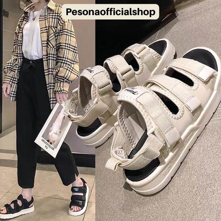 BOOMING COD POS T018 FREE DUS/KOTAK Sandal Tali Wanita Import Premium Korea sandal tali Gunung Cewek
