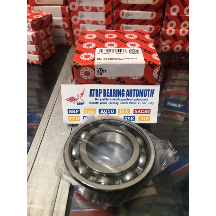 BALL BEARING 6207 C4 FAG ORIGINAL terpopuler