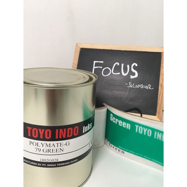 

Paling Laris Toyo Polymate G 79 Green. Toyo hijau. Cat sablon plastik