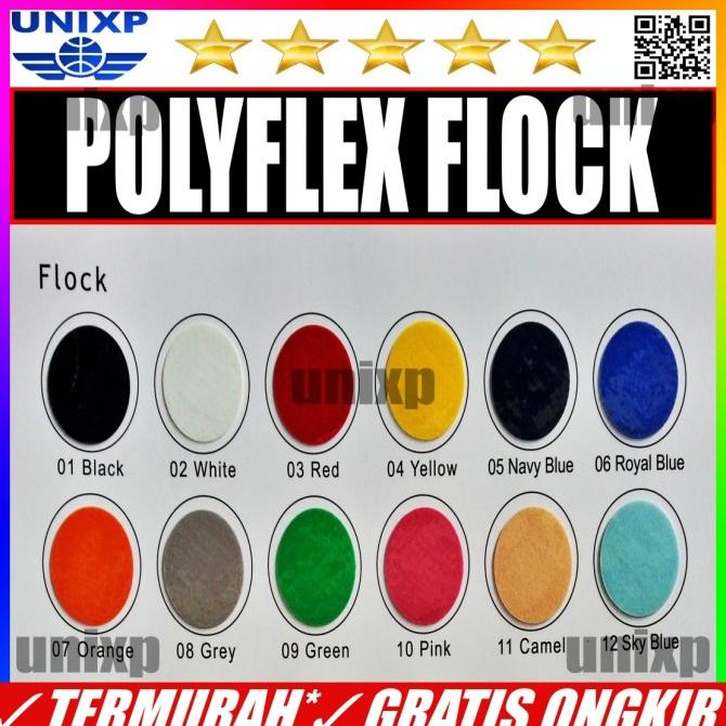 Polyflex Flock Polyflock Bahan Sablon Polyflex Pvc Poliflex Pvc