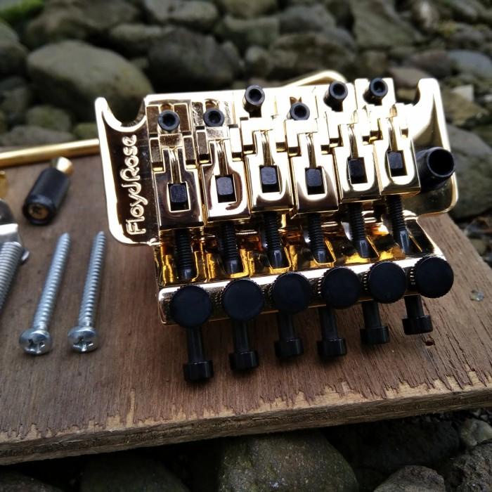 Tremolo Gitar Floyd Rose Original FRT-O3000 Gold Floydrose Bridge