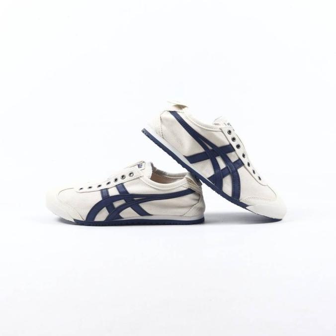 onitsuka tiger mexico 66 slip on original cream navy