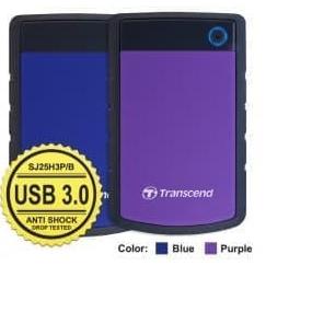 hdd - harddisk external transcend storejet 25h3 2tb - blue / purple