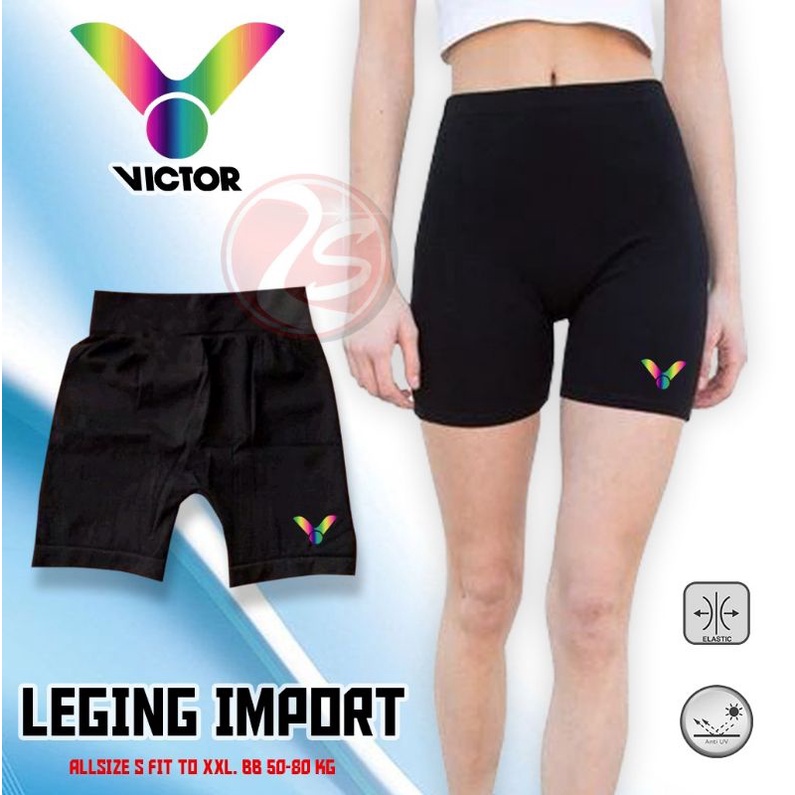 Celana ketat import leging slimfit celana dalam olahraga wanita celana stretch logo rainbow shorts pants running bikers aerobic fitness gim logo reflective