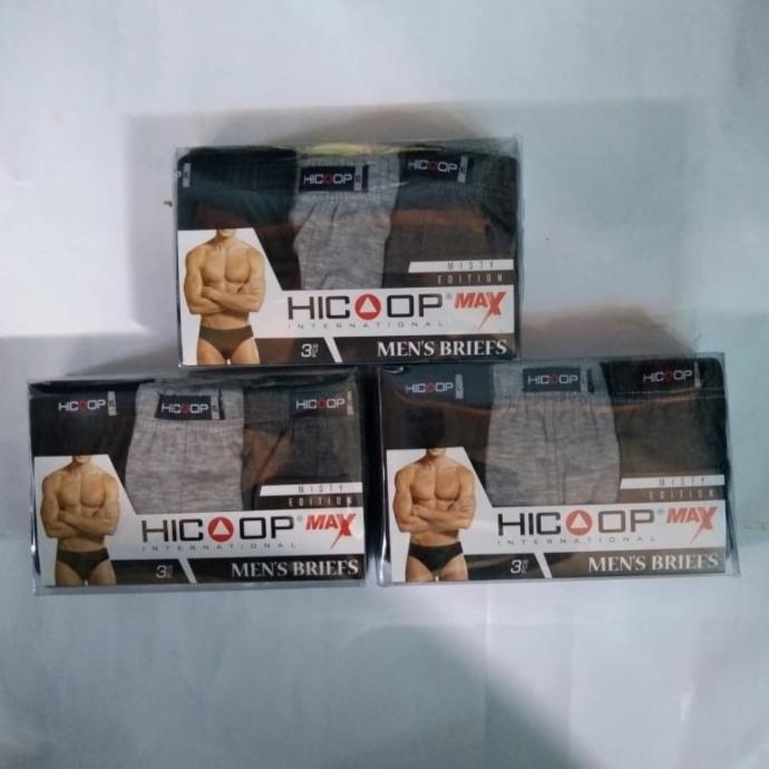 celana dalam pria hicoop max 3in1 warna sesuai foto size M L XL