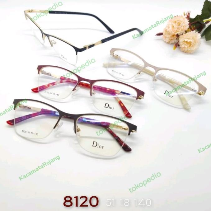 kacamata wanita frame kacamata Korea cat eye besi gratis lensa