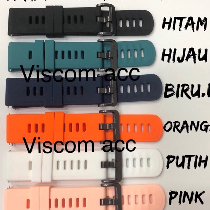 [K-P☛☑11) Strap xiaomi mi watch 22mm / Mi S1 Active tali jam mi watch / strap polos mi watch- siapp.