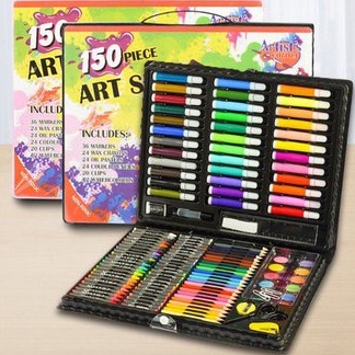 

(Z12L ✯☀] SHENAR,(COD) CRAYON ART SET 150 PENSIL WARNA / COLOURING SET 150 PCS / GULALI BOOKS PAKET MEWARNAI / kekiniian.
