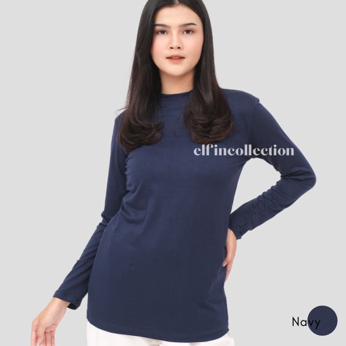 (O-C❤㊠W> MANSET BAJU LONGSLEEVE SIZE M, L, XL TURTLENECK RAYON UNIQLO PREMIUM | MANSET DALAMAN WANIT